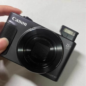 Compact Black Digital Camera – 20MP with 25x Optical Zoom & Full HD Video