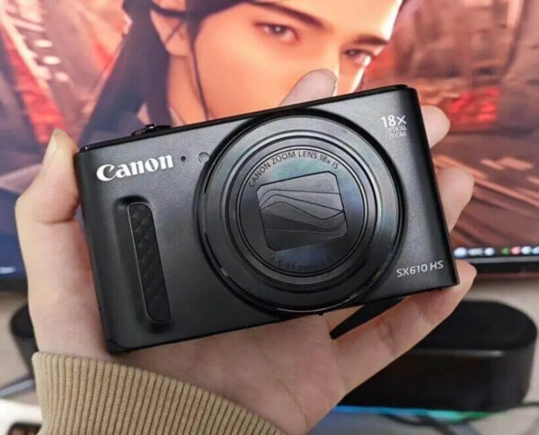 20MP Compact Digital Camera – Black Pocket-Size Wi-Fi Camera with HD Video