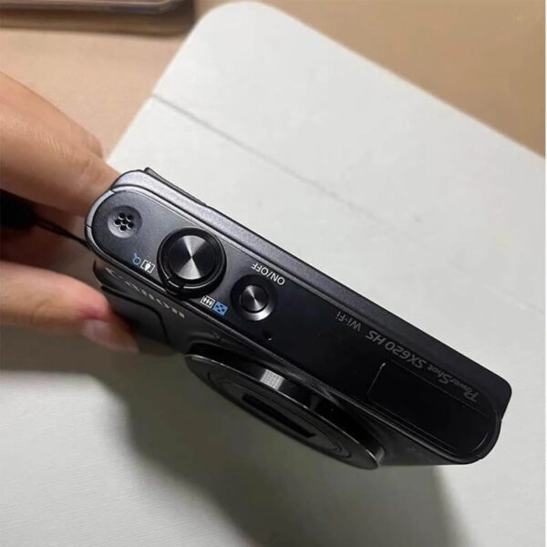 Compact Black Digital Camera – 20MP with 25x Optical Zoom & Full HD Video - Image 3