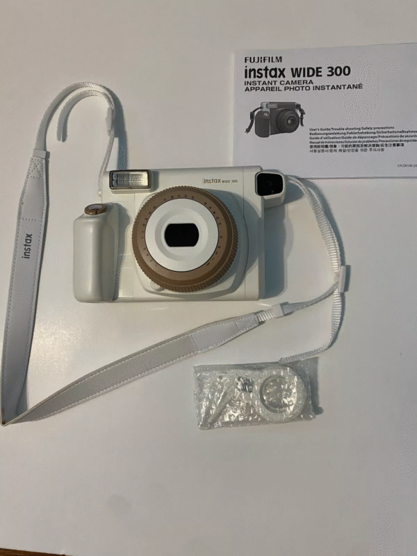 Used Instax Wide 300 Instant Camera – Toffee Cream | Film Tested & Working