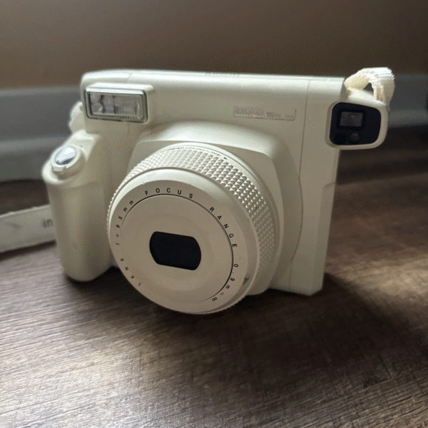 Used Instant Film Camera – Wide 300 White with 95mm Lens & Flash - Image 2