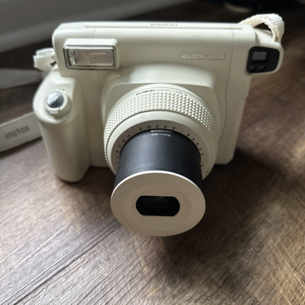 Used Instant Film Camera – Wide 300 White with 95mm Lens & Flash - Image 3