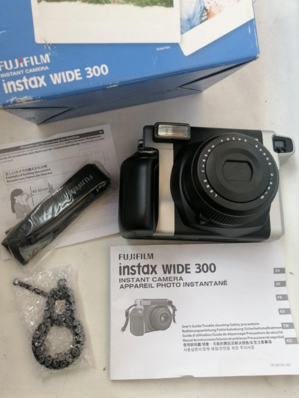 Tested Instant Film Camera – Wide 300 Black with Box | New Condition - Image 3