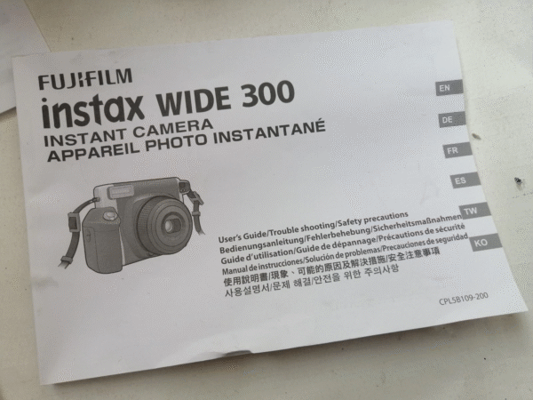 Tested Instant Film Camera – Wide 300 Black with Box | New Condition - Image 9