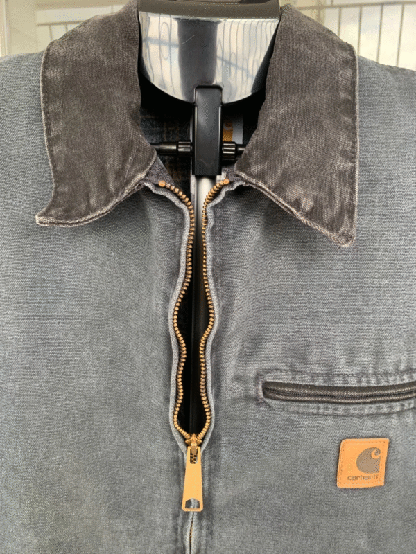 Vintage Carhartt Detroit Jacket – J97 PTL, Medium, Faded Workwear Look - Image 8