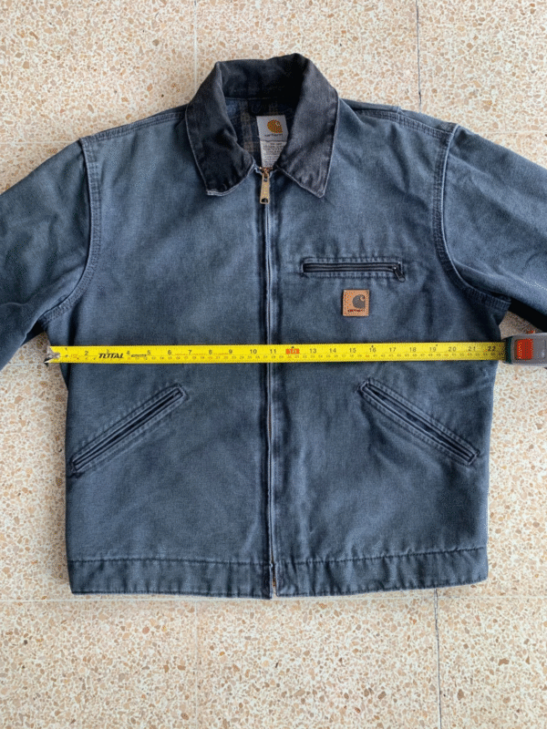 Vintage Carhartt Detroit Jacket – J97 PTL, Medium, Faded Workwear Look - Image 6