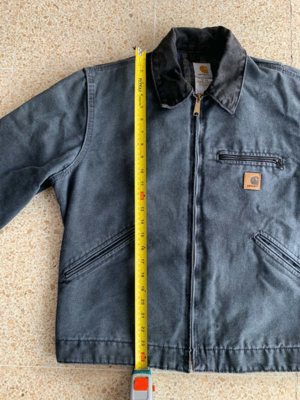 Vintage Carhartt Detroit Jacket – J97 PTL, Medium, Faded Workwear Look - Image 5