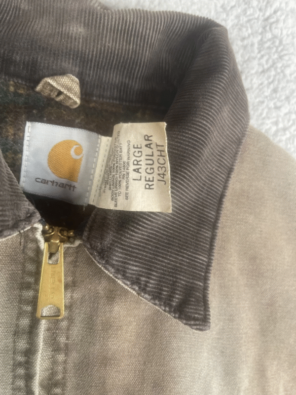 Vintage Carhartt Detroit Jacket – J43CHT, Men’s Large, Blanket Lined Corduroy - Image 4