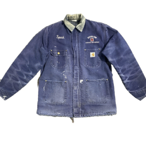 Vintage Carhartt Chore Jacket  100-Year Edition Blanket Lined  Blue L/XL