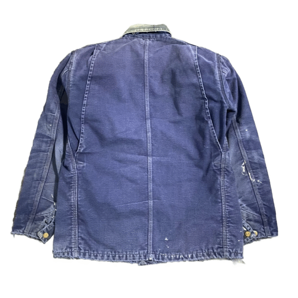 Vintage Carhartt Chore Jacket  100-Year Edition Blanket Lined  Blue L/XL - Image 8