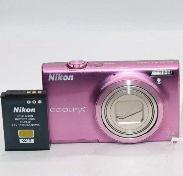 Used Compact Pink Digital Camera – 16MP Point & Shoot with Battery Included - Image 2