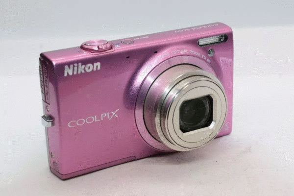 Used Compact Pink Digital Camera – 16MP Point & Shoot with Battery Included