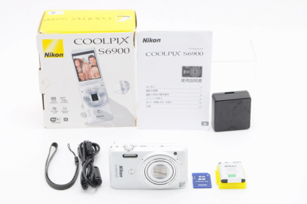 Used 16MP White Compact Digital Camera – Flip Screen, Photo-Ready from Japan - Image 6