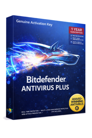 Bitdefender Antivirus Plus Digital Activation Key | 1 Year Premium Protection | Genuine License