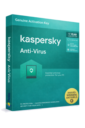 Kaspersky Anti-Virus Digital Activation Key | 1 Year Advanced Protection | Genuine License